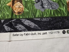 Lot 6 Wildlife Panels Safari Animals Woodland Cotton Fabric Bundle