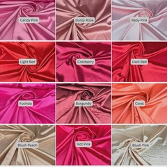 Stretch Charmeuse Satin Silky Smooth Fabric 60 Inch Wide By The Yard