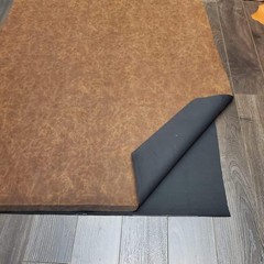 Brown Distressed 24 Inch X 54 Inch Vegan Faux Leather Fabric Sheet Synthetic