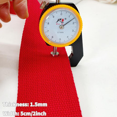 2 Inch Cotton Webbing,10Yds Red Heavy Duty Fabric Sewing Strap | Polyester Cotto