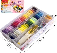 400 + Stück Freundschaftsarmband-Schnur-Set, String-Armband-Bastel-Set mit…