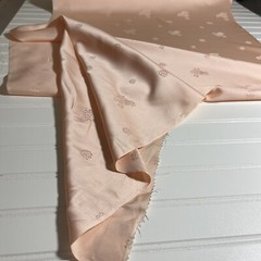 SILK light Peach, FABRIC 1 Yard x 22 Inches Wide or 36 Inches x 22 Wide By Yard