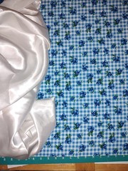 Blueberry Cotton Gingham Fabric Summer Picnic Table Cover Blueberry Preserves