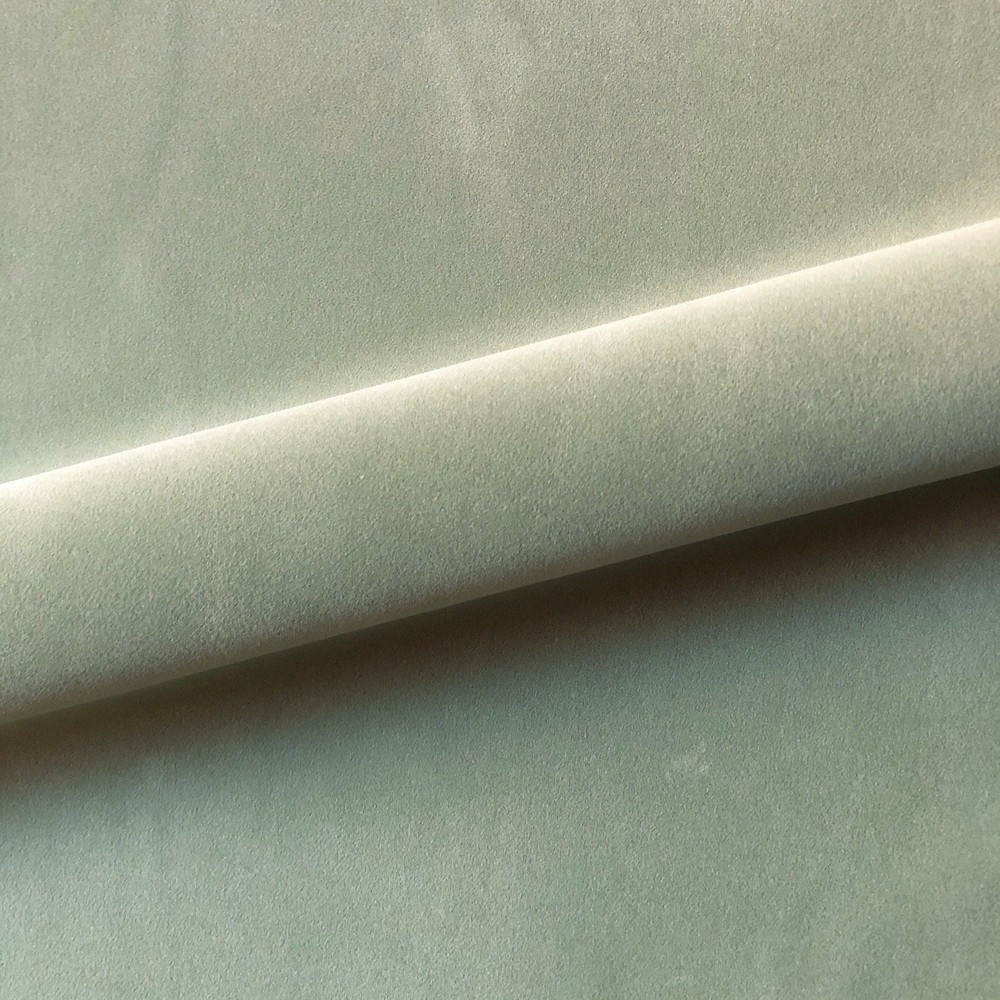 Modern Solid Lightweight Velvet Upholstery Fabric 54″ in Stone Blue