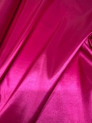 Hot Pink – Faux Silk Taffeta Fabric