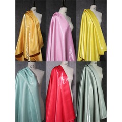 Shiny Glossy Smooth Satin Silk Fabric Wet Look for DIY Sewing Craft Dress 150cm
