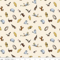 Winnie the Pooh C17003 Cream Characters by Echo Park Riley Blake – by half-yard