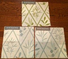 SCHUMACHER 15 pcs Mixed Lot 11 1/2″ – 12 3/4″ Fabric Samples