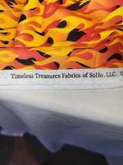 Timeless Treasures of SoHo Fabric Yellow Flames CAR-C5400 Quilting Crafts 80×44