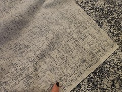 44 X 71 Blackish Blue Sand Beige Upholstery Wamsutta Otc cotton fabric