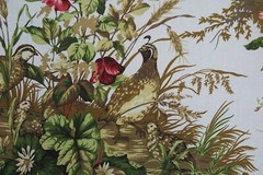 SCALAMANDRE CURTAIN FABRIC DESIGN Edwin’s Covey 6.4 METRES MULTI ON WHITE