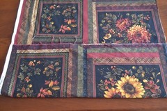 23.5″ Long x 44″, Fall Leaves & Flowers Quilt Cotton Panel, P&B/Abundance, B1001