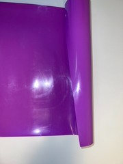 Glossy thick purple vinyl sheet – non-adhesive – craft, DIY 50x40cm