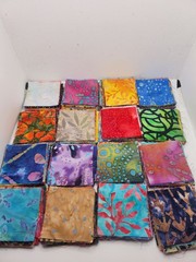 2.50″ quilt squares- BATIK Cotton Fabric