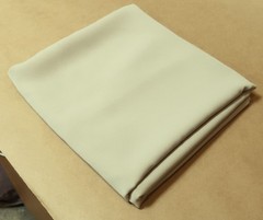 VINTAGE IVORY OFF-WHITE SYNTHETIC LINING FABRIC 2.28m x 1.13m