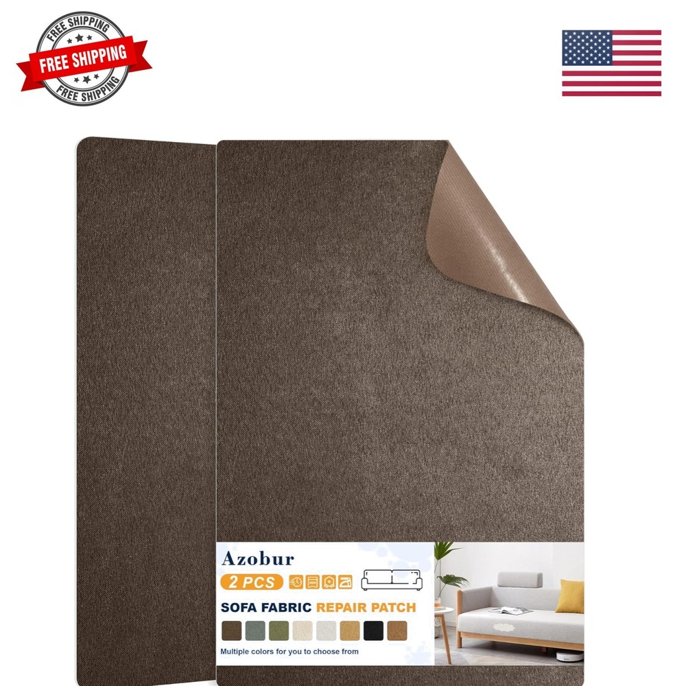 Couch Patch Repair Fabric,Microfiber Fabric, Self-Adhesive, for Sofa Repair a…