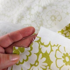 Green Decorator Fabric Mill Creek, Cotton Floral Geometric 2.33 Yards Decor NEW