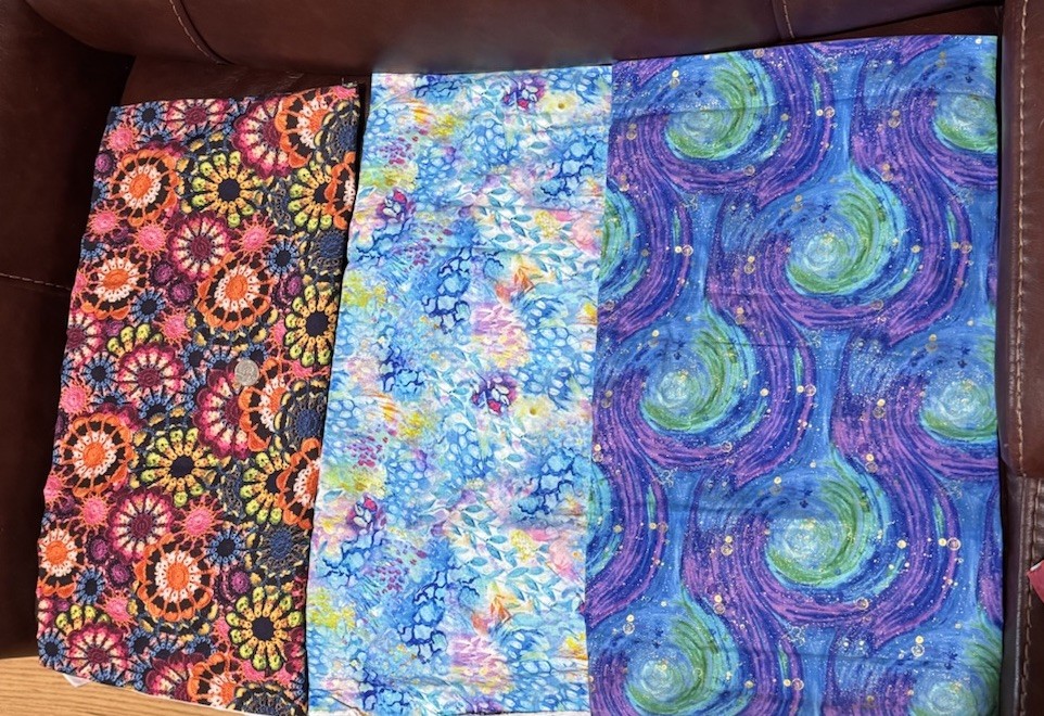 Fabrics Abstract Lot 100% Cotton More Than 2 Yards Total Remands