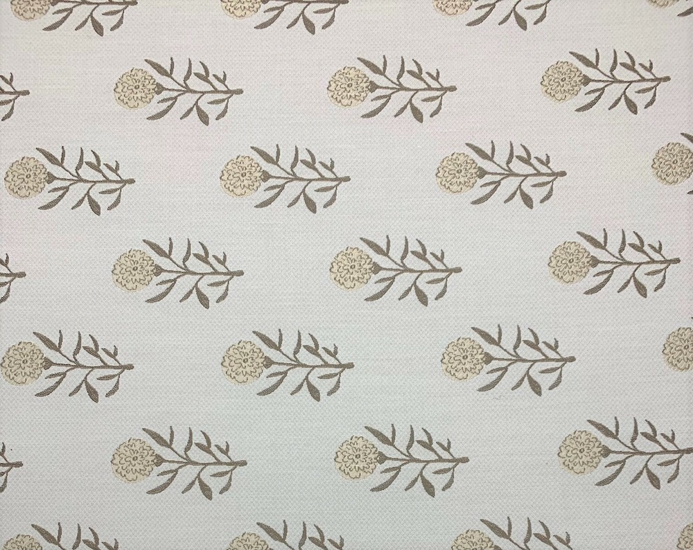 BALLARD DESIGNS FLORAL TAUPE SUNBRELLA PERFORMANCE FURNITURE FABRIC BY YARD 54″W