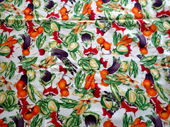 Vintage “Les Jardins” by Hoffman International Garden Vegetables Cotton Fabric
