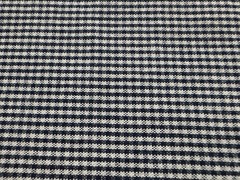 Woven navy & white check plaid fabric, 5.5 yard length, 59″ wide. For aprons +