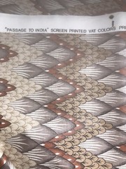 3 5/8 yards Kaufmann Brown Passage To India Kaufmann Fabric Preshrunk Scotchgard