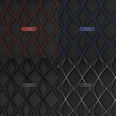 Vinyl Grain Quilted Faux Leather Upholstery Fabric | Butterfly 55″ 4mm Foam