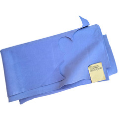 BLUE Microfiber Microsuede Fabric 44″ x 49″ + 6″ x 38″ Bonus Piece Attached