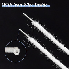 21 Yard White Cotton Covered Millinery Wire, Cotton Covered Floral Wire with …