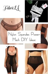 FabricLA Power Mesh Fabric | 4-Way Stretch Lightweight Sheer | Nylon Spandex 60″