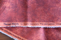 By 1/2 Yd, Black on Orange & Rust Leaves Quilt Cotton, Benartex/Halvorsen, N1499
