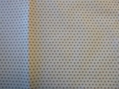 Tan Stars on Cream Colored Cotton Fabric (44 inches wide x 36 inches long