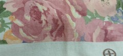 Vintage 1980’s Floral Fabric Dan River? shabby Chic floral roses 4 yards 60″ new