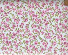 Sweet Cakes blue pink roses floral Northcott fabric