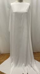 Rare Find 100% Gabardine Rayon Optic White Fabric 1 Yard 29″ Long 60 Inches Wide