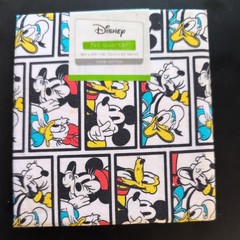 BRAND NEW DISNEY MICKEY & FRIENDS TILE PRE-CUT FAT QUARTER 18″ X21″