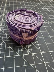 18 PC 2.5″ Jelly Roll Strips Die Cut Beautiful Mix, Purple bundle of joy