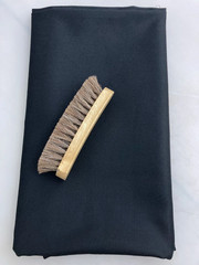 INK BLACK Worsted Wool Twill Suiting – 61″ Wide – 1 yd 33″ (1.92 yd) Piece