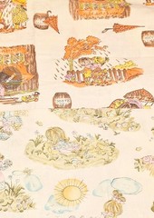 Vtg 1970’s 3+ Yards Material Children Rain Gardening Craft Holly Hobby Style