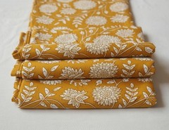 NO TARRIF CHARGES 100%✅ Hand Block Floral Print 100%Cotton Fabric 5 Yard Zki 2