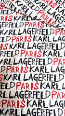 Karl Lagerfeld Branded Paris Bed Sheet Fabric Craft Project Queen Size 100″*88″