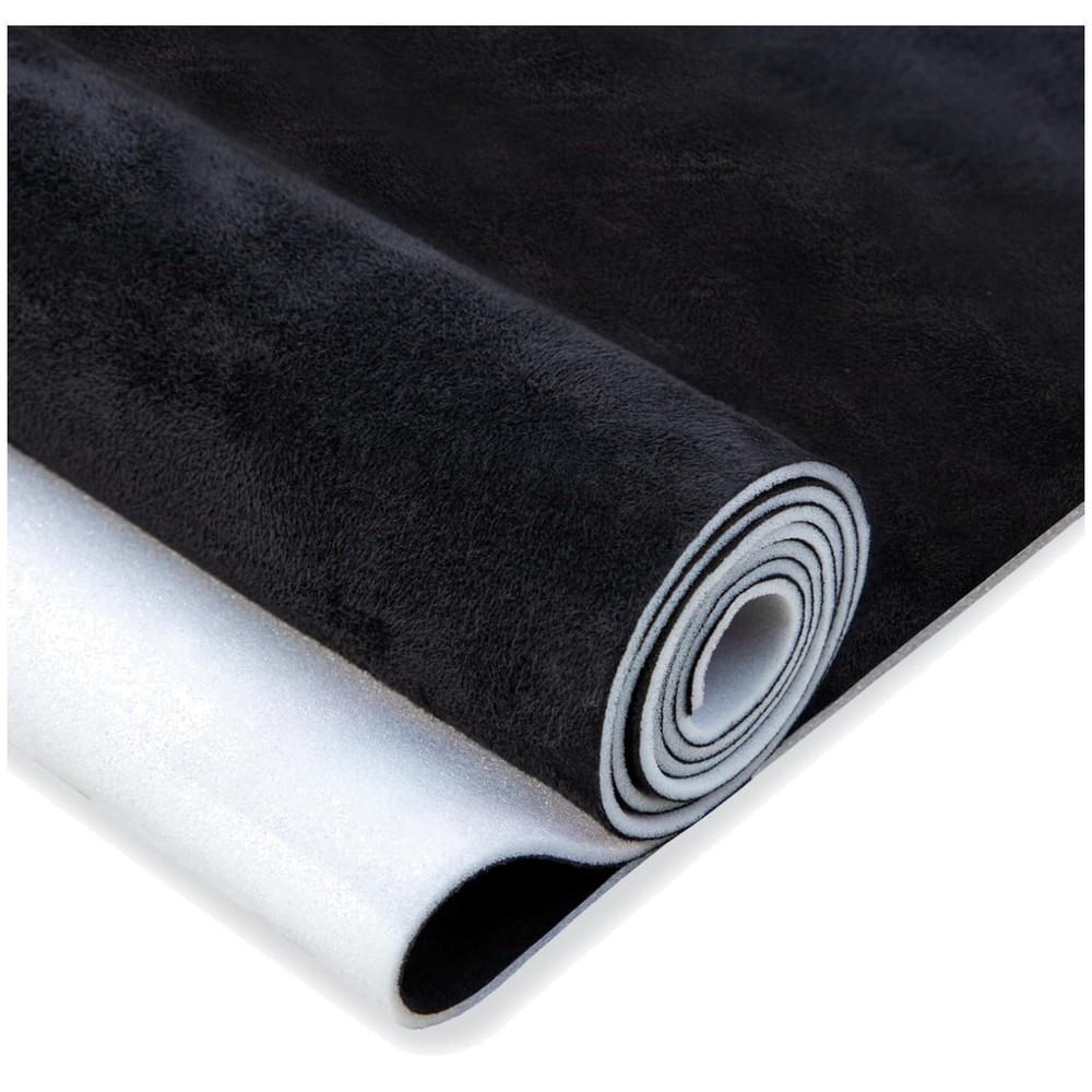Plush Black Suede Headliner Replacement – 98″ Length