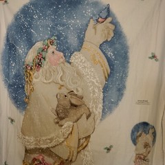 Daisy Kingdom Father Christmas Fabric Door Panel Decor Project Magical Santa