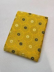 Yellow Swiss Voile Lace| Gold Floral Lace Embroidery| Sold by 5 Yards.