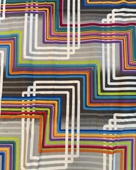 MANHATTAN MODERN Benartex Fabric Geometric Multicolor Lines 44” BTY