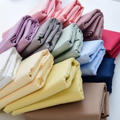 250cm Extra Wide Cotton Sateen Solid Fabric Bedding Sheet Duvet 1-10m