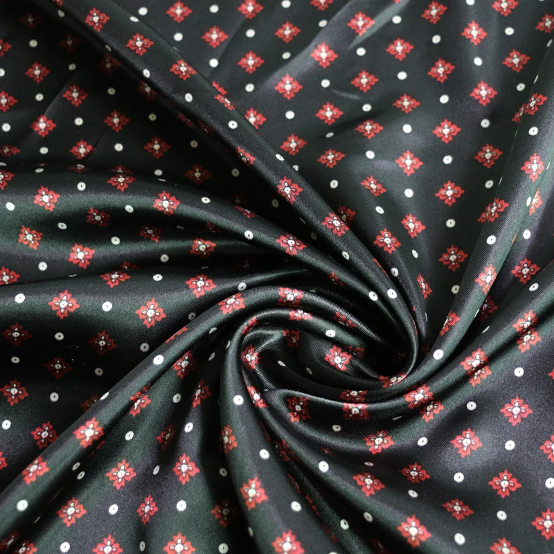 58” Wide By Yard Soft Polyester Charmeuse Satin Fabric Material Geometric