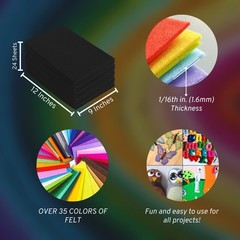 Acrylic Felt Sheets for Crafts – Soft Precut 9″ X 12″ Inches (22.5cm X 30.5cm…