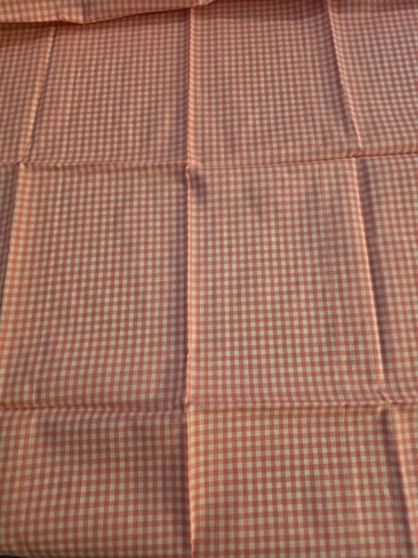 Light Pink and white Gingham fabric 279595M