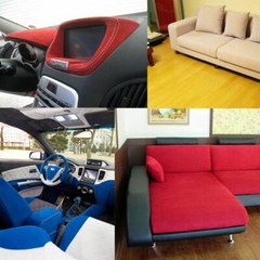 ECO ROHAS 0.8MM AUTO CAR RACING SEAT UPHOLSTERY ULTRASUEDE UV PROTECTS BLACK 54′